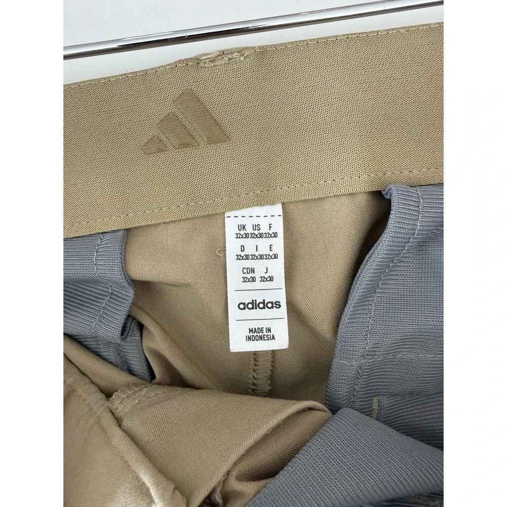 Adidas Mens Golf Pants 32x32 Beige Performance Stretch Tech